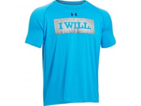 Triko Under Armour I WILL Short Sleeve Tee Blue