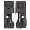 ccm goalie pads phenom yth white black 4