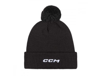 CCM Team Pom Knit SR téli sapka (fekete szín, ONESIZE méret)