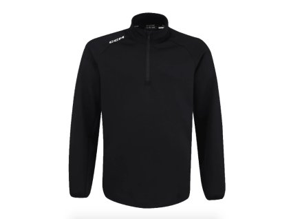 CCM Locker Room 1/4 Zip fekete pulóver