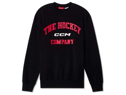 CCM Athleisure fekete kapucni nélküli pulóver