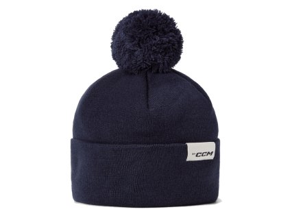 CCM Pom Casual navy kék jéghoki téli sapka