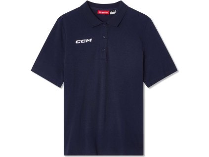 CCM Pique Team Sr navy kék póló
