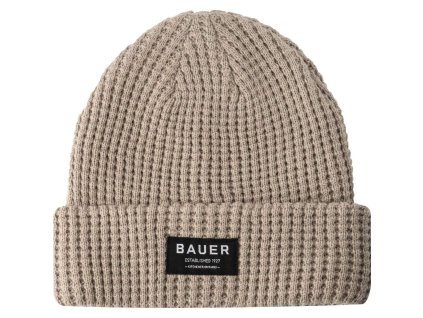 Bauer Kötött Gofri Mintás Sapka Senior Krém