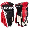 CCM Jetspeed FT4 Pro Sr kesztyű (Szín: fekete/fehér, Kesztyűméret: 14")