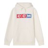 CCM Heritage Hoodie Sr pulóver CCM logóval, fehér