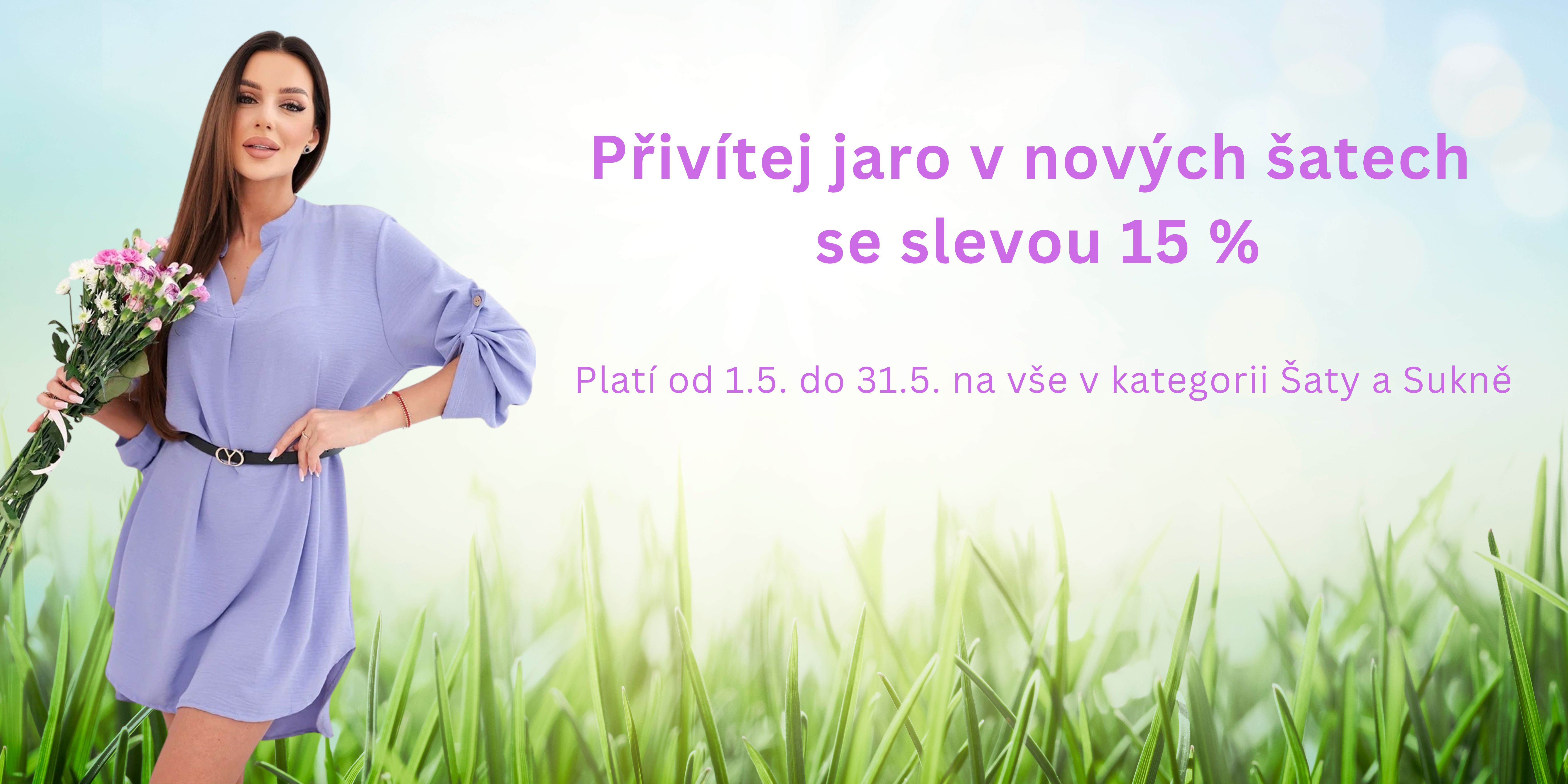 Banner akce jarní šaty