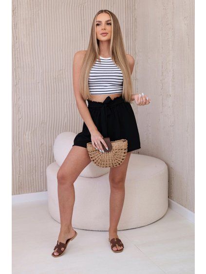 Šortky lehoučké černé