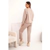 eng pl Ladies butter set made of viscose with a sweatshirt and pants dark beige 36858 2