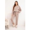 eng pl Ladies butter set made of viscose with a sweatshirt and pants dark beige 36858 1