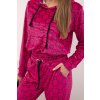 eng pl Womens velour set with print fuchsia 33372 4