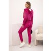 eng pl Womens velour set with print fuchsia 33372 2