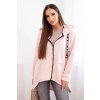 eng pl Sweatshirt with longer back and hood powdered pink 18001 1