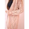 eng pl Sweater with a geometric pattern powdered pink 18046 4