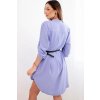 eng pl Dress with a longer back and a belt light purple 38299 2