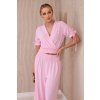 eng pl Two piece set of trousers blouse light pink 29129 1