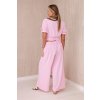 eng pl Two piece set of trousers blouse light pink 29129 4