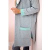 eng pl Two color cape with a hood mint gray 21679 4