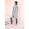 eng pl Two color cape with a hood mint gray 21679 2