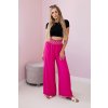 eng pl Trousers with a wide elastic waistband fuchsia 29512 1