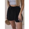 eng pl Shorts with viscose tied at the waist black 29348 4