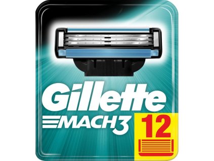 GILLETTE MACH3 náhradní pánské žiletky hlavice (12 ks v balení)  ®