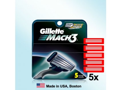 GILLETTE MACH3 náhradní pánské žiletky hlavice (5 ks v balení)  ®