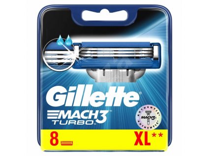 gillette mach3 turbo nahradni hlavice 8ks 100 original 112005810