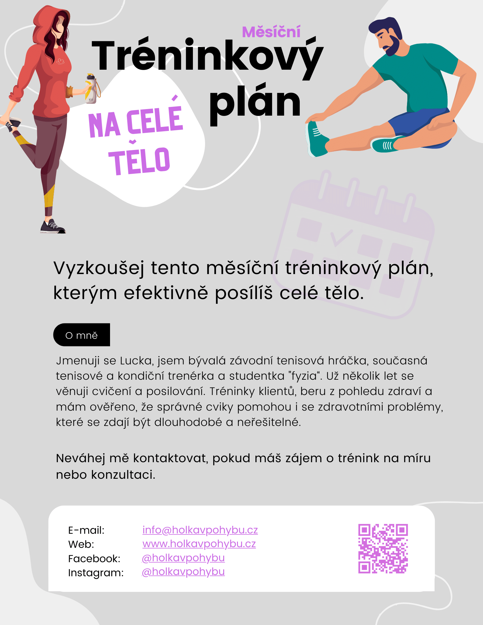 Tréninkovvý plán na měsíc zdarma