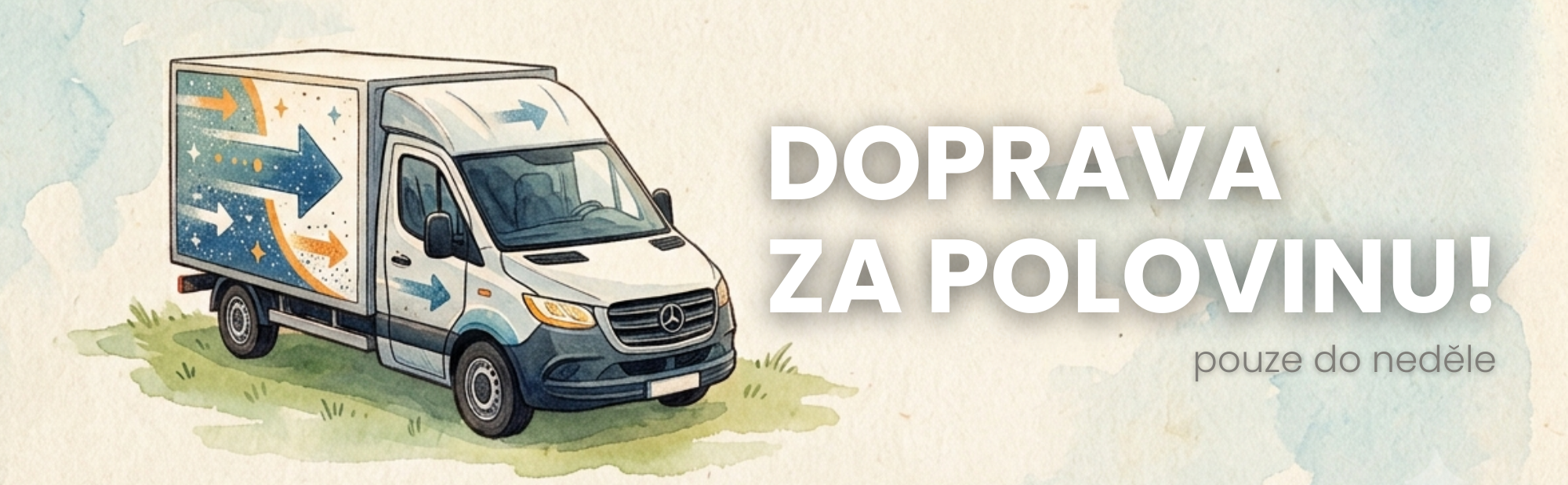 doprava za polovinu