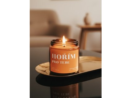 HOŘÍM PRO TEBE vonná svíčka  – vonná svíčka s hřejivou vůní santalového dřeva