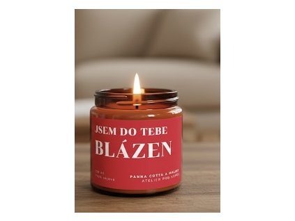 JSEM DO TEBE BLÁZEN vonná svíčka