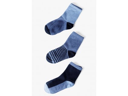 Modré chlapecké ponožky - 3 páry v balení