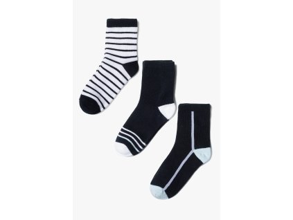 Chlapecké ponožky proužek - 3 páry v balení