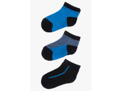 Ponožky - 3 páry v balení (Barva Modrá, Velikost 21/23)