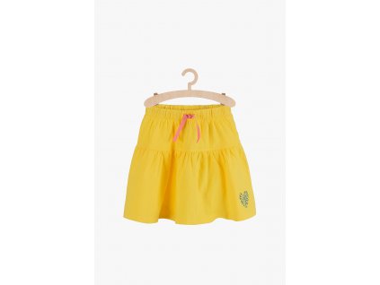 Bavlněná sukně jednobarevná (Barva Žlutá, Velikost 110/116)