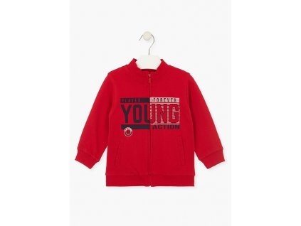Chlapecká mikina Young na zip bez kapuce (různé barvy)