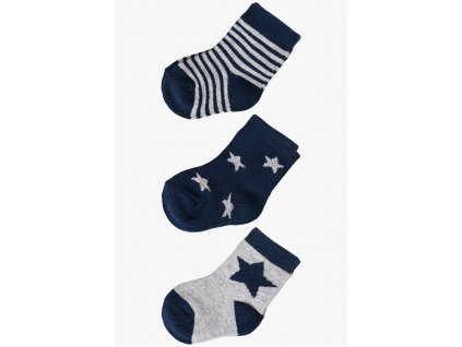 Kojenecké ponožky s hvězdami - 3 páry v balení