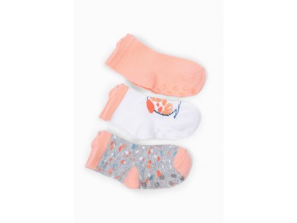 Kojenecké protiskluzové ponožky s pejskem - 3 páry