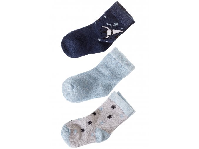 Kojenecké ponožky vesmír - 3 páry v balení