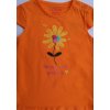 Kojenecké tričko krátký rukáv s 3D aplikací (v oranžové nebo růžové barvě)