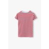 Dívčí proužkované tričko krátký rukáv