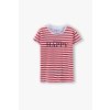 Dívčí proužkované tričko krátký rukáv