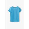 Dívčí tričko krátký rukáv s natištěným efektem náhrdelníku
