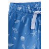 Dívčí modré šortky s celoplošným potiskem