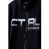 Chlapecká černá mikina CTRL na zip bez kapuce