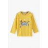 Kojenecké žluté tričko dlouhý rukáv Dino