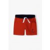 Červené chlapecké kraťasy s kapsami