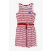 Dívčí bavlněné proužkované šaty