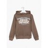 Chlapecká teplejší mikina s kapucí, kapsou a potiskem
